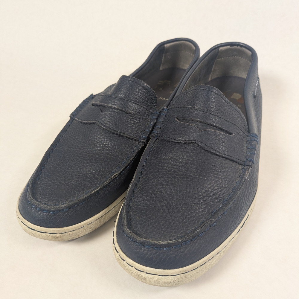 Cole Haan Dark Blue Leather Loafers